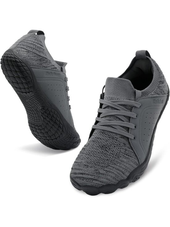 Other - Men's Grey Barefoot Trail Running Shoes Minimalist Wide Toe Box Design Non-Slip